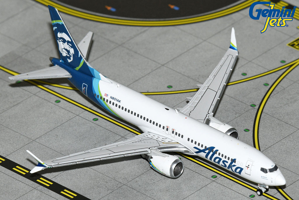 GeminiJets GJASA2273 1:400 Alaska Airlines Boeing 737 MAX 8 N801AK